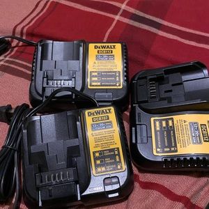 DeWalt battery chargers for 12v and 20v